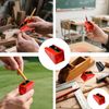 TAYCZGQL 4 Pack Carpenter Pencil Sharpener Large Jumbo Wide for Flat Carpenters Lumber Construction Pencils Rectangle Square Rectangular