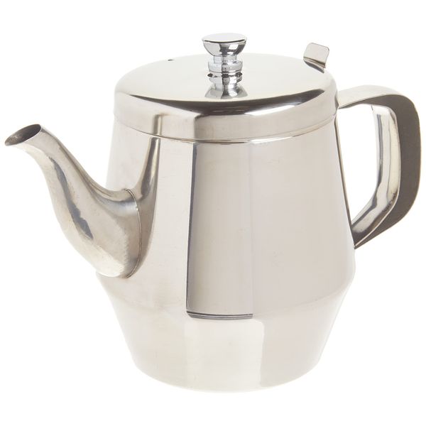 Winco Gooseneck Teapot, 32-Ounce,Stainless Steel,Medium