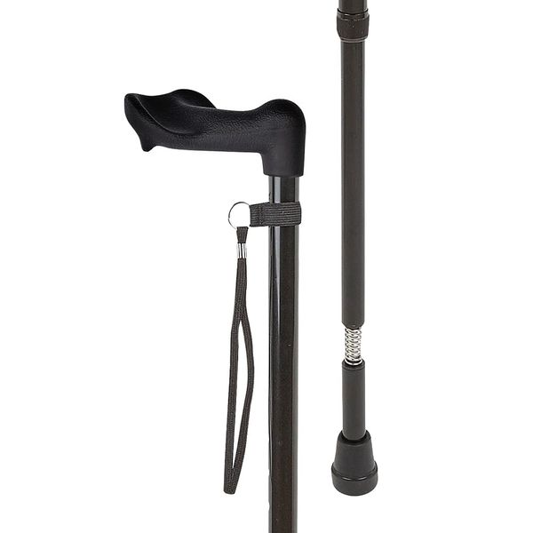 Charles Buyers Adjustable Anatomical Walking Stick with Shock Absorber (Right Handed)