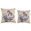Raggedy Ann & Andy (1920) Throw Pillow
