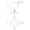 Astro Interior Downlight/Recessed Spot Light, Metal, 50 W, Matt White
