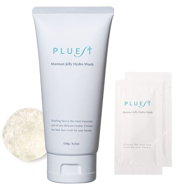 Purest Mannangerry Hydro Wash, Face Wash, Dry Skin, Facial Cleanser, 4.2 oz (120 g), Includes 2 Packs of Face Washing Pouches
