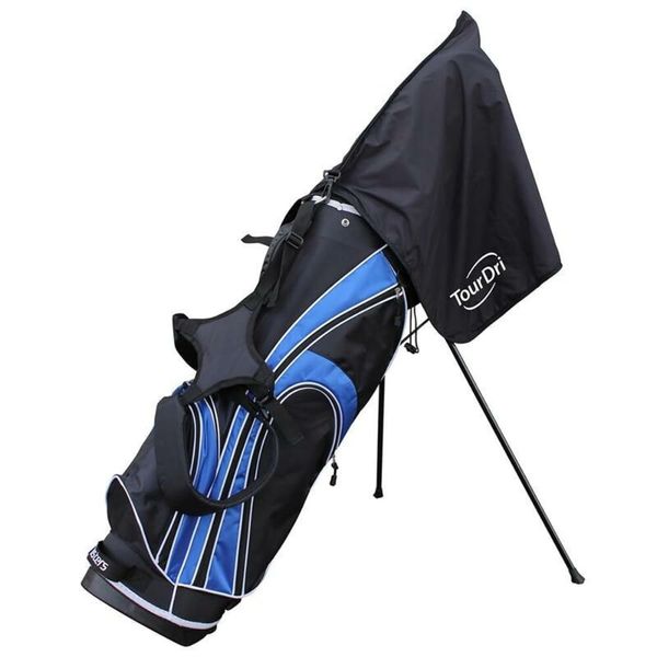 Masters Golf 2016 TourDri 2-In-1 Waterproof Bag Hood & Absorbant Golf Towel Black