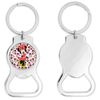 Minnie Mouse Inspired Bottle Opener Keychain Round