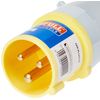 Faithfull FPPPLUG110 Yellow Plug 110V 16A Replacement for 110v Trailing Leads