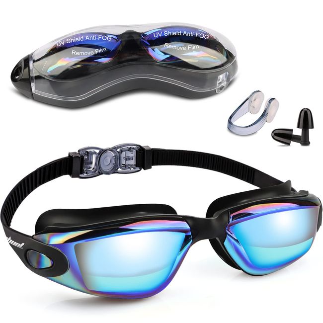 Zerhunt Schwimmbrille für Herren Damen Kinder,Taucherbrille Erwachsene Antibeschlag und UV Schutz,Wassersport Schwimmbrillen Swimming Goggles Geschenke für Männer Frauen Mädchen Jungen 10+