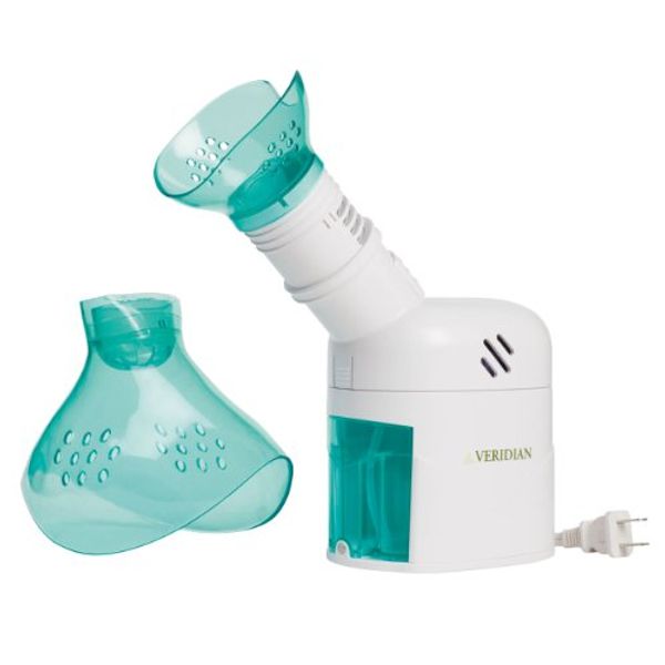 Veridian Healthcare Steam Inhaler Respiratory Vapor Therapy, Green, 1 Count (Pack of 1)