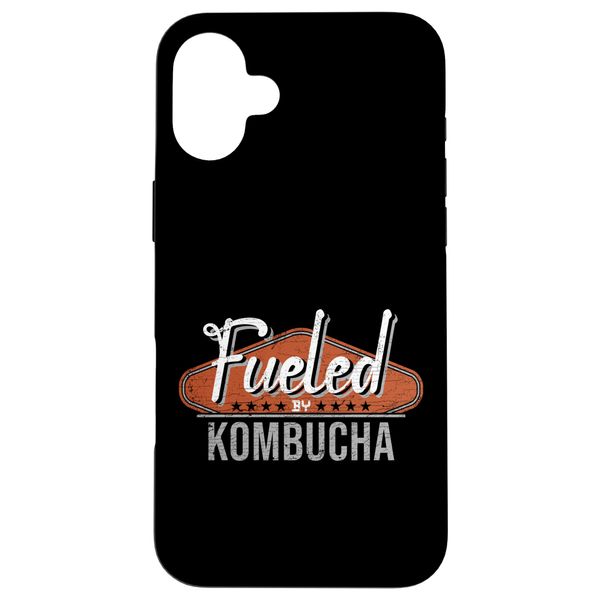 Fueled by Kombucha – Funny Probiotic Lover Fermented Drink Case for iPhone 16 Plus