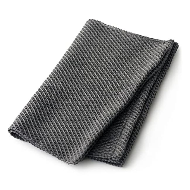 GINZA TANAGOKORO Charcoal Body Towel, Whisk Towel, Approx. 39.4 x 11.8 inches (100 x 30 cm), Gray, Made in Japan, Soft, Skin-Friendly, Bath, Body, Deodorizing, Binchotan Fiber, Corn Fiber, Cotton