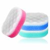 Bath Sponges for Adults Exfoliating Bathing Sponge Novelty Soft Body Scrubber for Kids Scrubbing Coral Relax Massage Foam Cleansing Double Sided Loofah for Dry Delicate Skin Multicoloured (3)