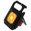 Multifunction White /Red Strobe Keychain Mini COB LED Light, USB-C Charging