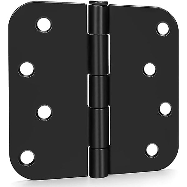 Goldenwarm 18 Pack 4 Inch Black Door Hinges Interior Door Hinges Black Matte, He