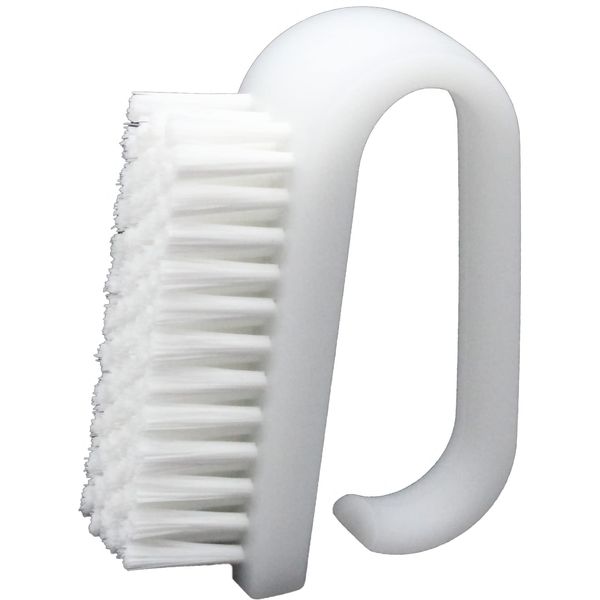 Brosse Brush Craftsman Series Hand Wash Brush, White, 3.5 x 1.3 x 2.8 inches (90 x 32 x 70 mm)