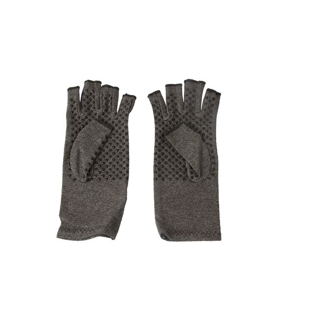 Pro11 Wellbeing Arthritis Gloves Providing Warmth and Compression to Help Increase Circulation Reducing Pain and Promoting Healing (Medium 9cm) Grey