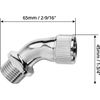 Elbow Adapter for Shower Head, Chrome Copper 1/2” Extender Connector