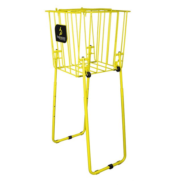 HOPARAZZI Pro Elite 125 Tennis Ball Hopper, Electric Yellow