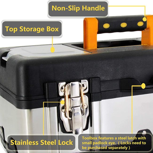 20 in. Stainless Steel Toolbox