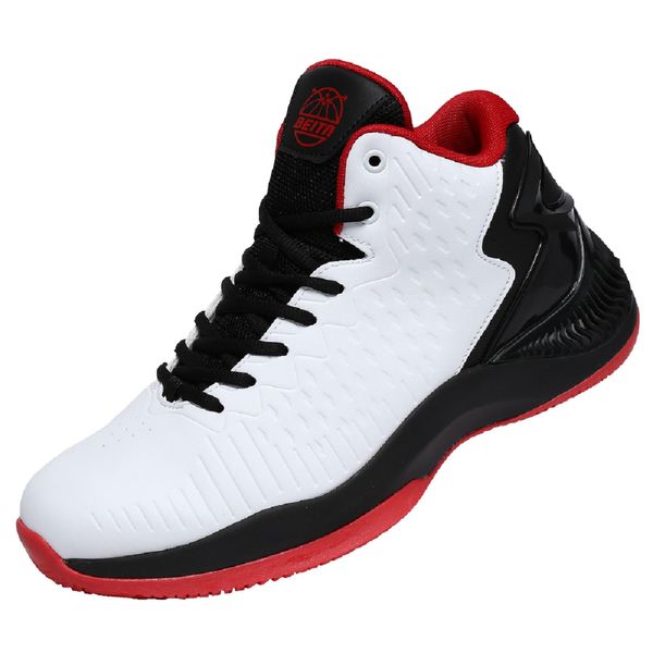 Beita Sports Basketball Shoes, Men's, Children, Sneakers, Running Shoes, Waterproof, Non-Slip, Prevents Fatigue, White, Black, Camouflage, Kids, Sports Shoes, School Shoes, Commuting Shoes, US Men’s Sizes 4.5 to 11 (JP Sizes 22.5 to 29 cm) - white