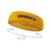 COUVER Basketball Star Golden Yellow Standard Headband / 4" Wristbands Set with Purple(Like LA Laker Purple) Number 24