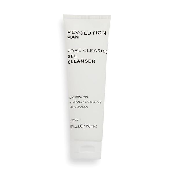 Revolution Man, Pore Clearing, Gel Face Cleanser, Leichte, schäumende Formel, mattierend, gleicht fettige Haut aus, 150ml