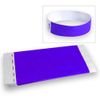 100 Count Wristbands for Events, Purple Tyvek Material, Security Bracelets