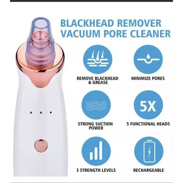 Electric Facial Skin Care, Pore Blackhead Remover Cleaner Acne Vacuum/ Open Box