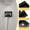 Faucet Bezel Stand Off Faucet Cover Mounting Kit for RV Shower Panel Replacement (Black)