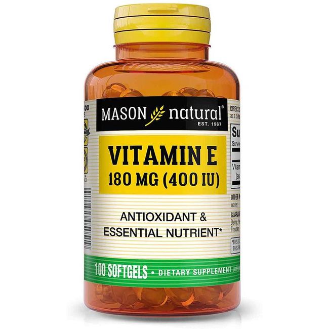 MASON Natural Vitamin E 400iu Softgel 100 Ea