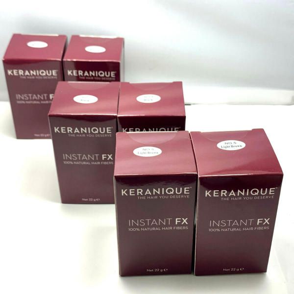 Keranique Instant FX 100 Natura 나투라l Hair FibersBlondeLight BrownBlackLOT OF 2