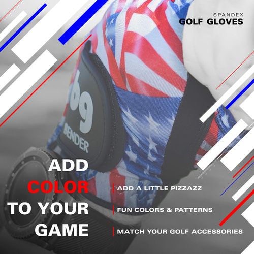 BG Bender Golf Glove | Wear On Left | (Orange, Mens Medium)