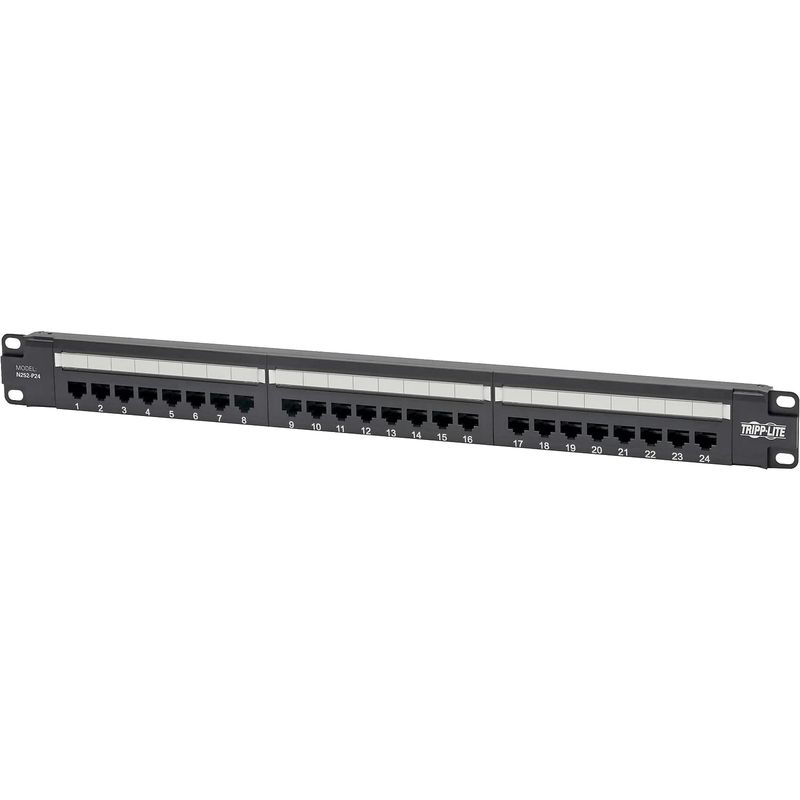 Eaton Tripp Lite Cat6 24-Port PoE+ Patch Panel, RJ45 Ethernet, 1U ...