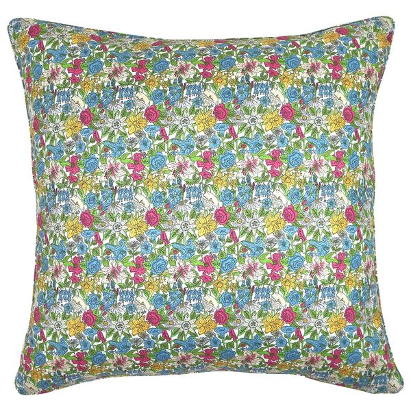 FLORET LONDON [LIBERTY PRINT Liberty Print] Cushion Cover 45 x 45 cm Phyllis Green