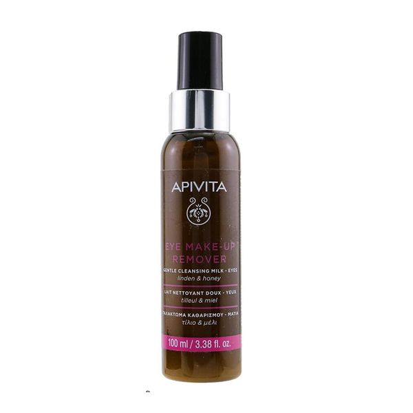 Apivita Gentle Eye make up remover, suitable for contact lenses users (test on water proof make up) with Honey & Linden