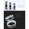 CHILL FACTOR Matte Grey 060 Cock Ring Mens Root Ring Ring Metal Black 50mm Inner Diameter