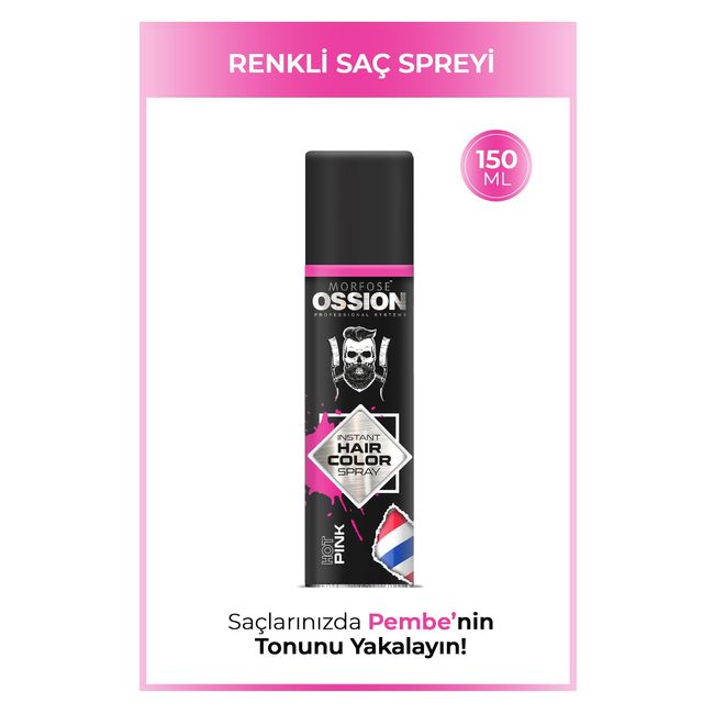 Ossion Premium Barber Line Pembe Renkli Saç Spreyi 150 ml