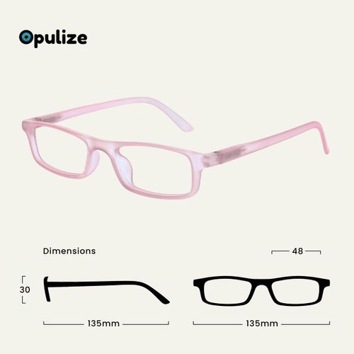 OPULIZE Ted Reading Glasses 2 Pack Narrow Matt Lightweight Frame Transparent Baby Pink Khaki Spring Hinges Scratch Resistant Mens Womens RR17-46 +2.00