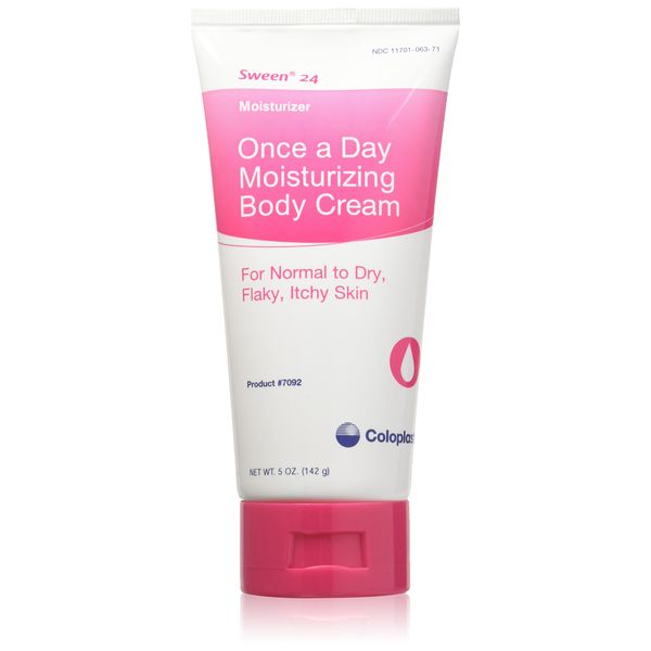 Coloplast Sween 24 Unscented Cream: 5 oz Moisturizing Body Lotion for All Skin Types - Paraben & Alcohol Free