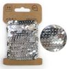 Sequin Blade [Silver] Silver SPN-013 Sequin Tape Sequin Trim Craft Glitter Puffy Round