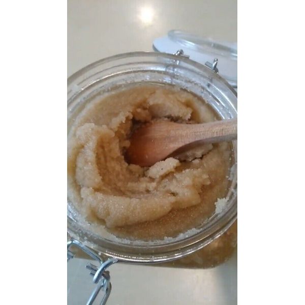 Brown Sugar Peach Hand Scrub, Peach Sugar Scrub for Hands, Exfoliating Scrub