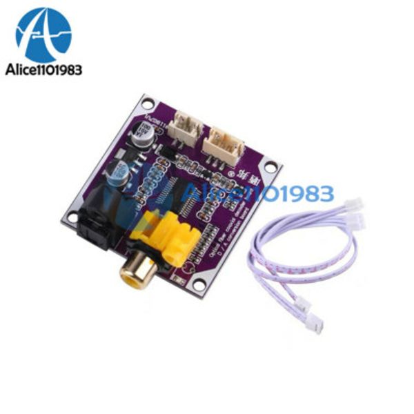 Optical Fiber Coaxial DAC Digital Audio Decoder Board D/A Converter 24-bit 192K