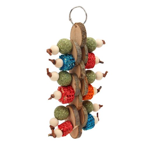 HEEPDD Bunny Chew Toys Premium Rabbit Teeth Grinding Toys for Small Pets Wood Corn Cob Handcrafted Bunny Cage Hanging Chew Toys