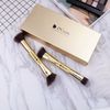 DUcare Makeup Brushes Duo End Foundation Powder Buffer and Contour Brush Synthetic Cosmetic Tools 2Pcs