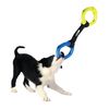 Nerf Dog Dog Toy, 2 Ring Strap Tug, 2 Ring Pull Toy for Dogs, Multi-Colour