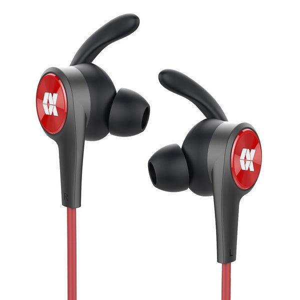 Proxelle Aptx HiFi Stereo wireless Headphones, Magnetic IPX5 Sweatproof In Ear Wireless Headset Sport Earphones, Running Headphones With Mic and 7 hours Playtime (Red)