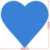 PLEXIGLAS® Zuschnitt 3-50cm - Herz hellblau, Größe:11cm, Pack mit:1 Stück