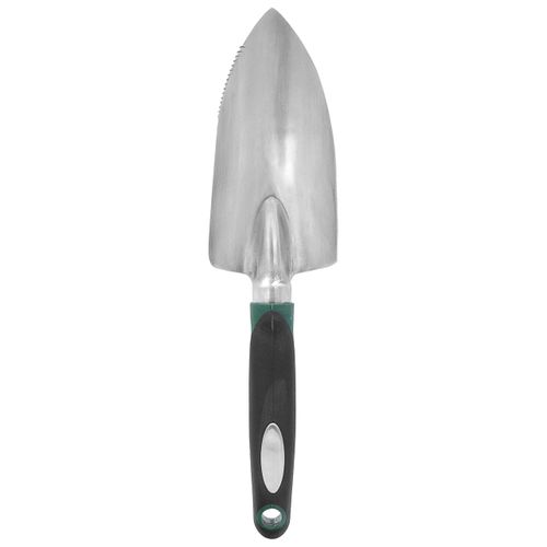 Zenport 15308B Aluminum Digging Trowel, Ergonomic Cushion Grip , Black