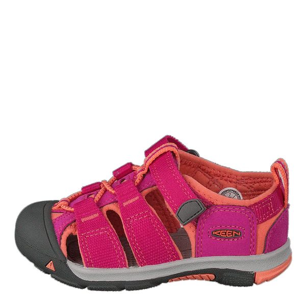 KEEN unisex child Newport H2 Closed Toe Sport Sandal Water Shoe, Very Berry/Fusion Coral, 4 Toddler US