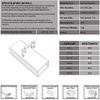 Kair Rectangular Ducting Retaining Clip 110mm x 54mm Support Bracket for Plastic Flat Channel Duct (May Arrive Black)