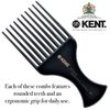 Hair Brushes by Kent. Style Afro Comb