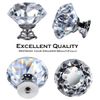 25 pcs Crystal Glass Knobs Drawer Pulls Kitchen Bathroom Cabinet Dresser